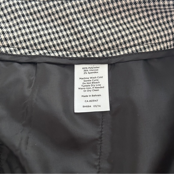 Talbots Heritage Ankle Pants Black and White Houndstooth Check size 18 W Petite - Picture 15 of 16